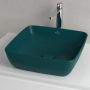 Villeroy & Boch Artis umywalka 41x41 cm kwadratowa nablatowa CeramicPlus Teal 417841TE zdj.5
