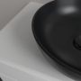 Villeroy & Boch Artis umywalka 43x43 cm okrągła nablatowa CeramicPlus Pure Black 417943R7 zdj.3