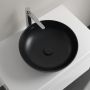 Villeroy & Boch Artis umywalka 43x43 cm okrągła nablatowa CeramicPlus Pure Black 417943R7 zdj.8