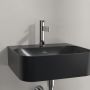 Villeroy & Boch Finion umywalka 43x39 cm prostokątna ścienna CeramicPlus Pure Black 436444R7 zdj.7