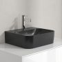 Villeroy & Boch Finion umywalka 43x39 cm prostokątna CeramicPlus Pure Black 43644LR7 zdj.3