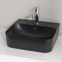 Villeroy & Boch Finion umywalka 43x39 cm prostokątna CeramicPlus Pure Black 43644LR7 zdj.4