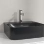 Villeroy & Boch Finion umywalka 43x39 cm prostokątna CeramicPlus Pure Black 43644LR7 zdj.7