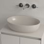 Villeroy & Boch Artis umywalka 48x32,5 cm owalna nablatowa CeramicPlus Almond 438848AM zdj.4