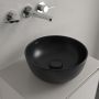 Villeroy & Boch Artis umywalka 32,5x32,5 cm okrągła nablatowa CeramicPlus Pure Black 438932R7 zdj.8