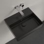 Villeroy & Boch Memento 2.0 umywalka 50x42 cm prostokątna ścienna CeramicPlus Pure Black 4A2253R7 zdj.7