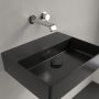 Villeroy & Boch Memento 2.0 umywalka 50x42 cm prostokątna ścienna CeramicPlus Pure Black 4A2253R7 zdj.10