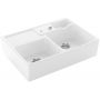 Villeroy & Boch Double-Bowl zlewozmywak ceramiczny 89,5x63 cm biały 632392R1 zdj.3