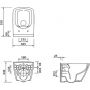Cersanit City Square miska WC wisząca Clean On z deską wolnoopadającą Slim EcoBox biały S701-405-ECO zdj.9