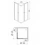 Kabina prysznicowa kwadratowa 90 cm Aquaform Salvador 101-05545 zdj.2
