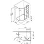 Aquaform Etna zestaw kabina prysznicowa 120x85 cm z brodzikiem asymetrycznym 105-14099 zdj.2