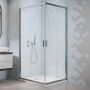 Radaway Alienta C kabina prysznicowa 80x80 cm kwadratowa chrom/szkło przezroczyste 10238080-01-01 zdj.4
