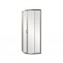 Kabina prysznicowa półokrągła 90 x 185 cm szkło mrożone Yucca Cersanit Carmen New S136-004 zdj.1