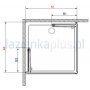 Radaway Eos KDD-B kabina prostokątna 80x90 cm szkło satinato 37343-01-02N zdj.4