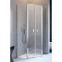 Radaway Nes PTD komplet 2 ścianek prysznicowych do kabiny 90x100 cm chrom/szkło przezroczyste 10051500-01-01 zdj.1