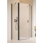 Radaway Nes Black PTJ drzwi prysznicowe 59,6 cm lewe czarny mat/szkło przezroczyste 10052000-54-01L zdj.1