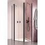 Radaway Nes Black PTD drzwi prysznicowe 53,2 cm czarny/szkło przezroczyste 10051000-54-01 zdj.1
