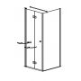MAW Flex kabina prysznicowa 90x90 cm kwadratowa lewa platynowo-srebrny/szkło przezroczyste AF4009090L2360 zdj.2