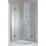 Hüppe Aura elegance 4-kąt kabina prysznicowa 90 cm kwadratowa szkło przezroczyste 400502.055.322 zdj.1