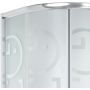 Invena Marbella kabina prysznicowa 90x90 cm półokrągła szkło geo AK-46-195 zdj.3
