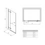 Koło Next drzwi prysznicowe 100 cm wnękowe prawe szkło przezroczyste HDRF10222003R zdj.2