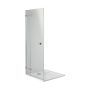 Koło Next drzwi prysznicowe 90 cm wnękowe lewe szkło przezroczyste HDRF90222003L zdj.1