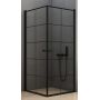 New Trendy New Soleo Black kabina prysznicowa 90 cm kwadratowa czarny półmat/szkło z nadrukiem D-0285A/D-0285A zdj.1