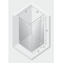 New Trendy Eventa kabina prysznicowa 80 cm kwadratowa prawa chrom/szkło przezroczyste EXK-4499 zdj.2