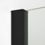 New Trendy New Modus Black kabina prysznicowa Walk-In 150x100 cm czarny półmat/szkło przezroczyste EXK-1299 zdj.3