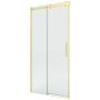 New Trendy Softi Gold Brushed drzwi prysznicowe 120 cm rozsuwane złoty szczotkowany/szkło przezroczyste EXK-8762 zdj.1