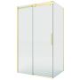 New Trendy Softi Gold Brushed kabina prysznicowa 100x80 cm prostokątna złoty szczotkowany/szkło przezroczyste EXK-8774 zdj.1