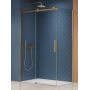 New Trendy Softi Gold Brushed kabina prysznicowa 100x80 cm prostokątna złoty szczotkowany/szkło przezroczyste EXK-8774 zdj.3