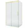 New Trendy Softi X Gold Brushed kabina prysznicowa 120x80 cm prostokątna lewa złoty szczotkowany/szkło przezroczyste EXK-8955 zdj.1