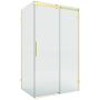 New Trendy Softi X Gold Brushed kabina prysznicowa 120x80 cm prostokątna prawa złoty szczotkowany/szkło przezroczyste EXK-8980 zdj.1