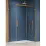 New Trendy Softi X Gold Brushed kabina prysznicowa 120x80 cm prostokątna prawa złoty szczotkowany/szkło przezroczyste EXK-8980 zdj.3