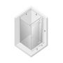 New Trendy Reflexa kabina prysznicowa 90 cm kwadratowa prawa chrom/szkło przezroczyste EXK-1242/EXK-0006 zdj.2