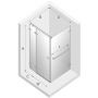 New Trendy Avexa White kabina prysznicowa 100x110 cm prostokątna lewa biały mat/szkło przezroczyste EXK-2777 zdj.2