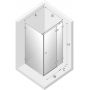 New Trendy Avexa White kabina prysznicowa 100x70 cm prostokątna prawa biały mat/szkło przezroczyste EXK-2743 zdj.2