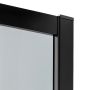 New Trendy New Varia Black kabina prysznicowa 90x90 cm półokrągła czarny półmat/szkło grafitowe K-0452 zdj.4