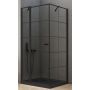 New Trendy New Soleo Black kabina prysznicowa 90 cm kwadratowa lewa czarny półmat/szkło z nadrukiem K-0579 zdj.1