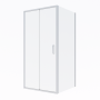 Oltens Fulla kabina prysznicowa 100x90 cm prostokątna drzwi ze ścianką chrom/szkło przezroczyste 20204100 zdj.3