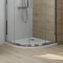 Oltens Superior brodzik półokrągły 80x80 cm biały 16001000 zdj.5