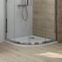 Oltens Superior brodzik półokrągły 90x90 cm biały 16002000 zdj.5