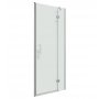 Omnires Manhattan drzwi prysznicowe uchylne 130 cm chrom/ transparentne ADP13XLUX zdj.1