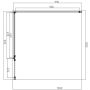 Omnires Manhattan kabina prysznicowa 100x100 cm kwadratowa czarny mat/szkło przezroczyste MH1010BLTR zdj.2