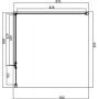 Omnires Manhattan kabina prysznicowa 90x90 cm kwadratowa czarny mat/szkło przezroczyste MH9090BLTR zdj.2