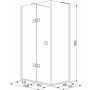 Kabina prysznicowa 100 x 70 cm Poolspa Metropolis Plaza PB3000027 zdj.2
