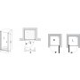 Drzwi prysznicowe chrom+transparent ESD1-90 P Ravak Elegance 0EP70A00Z1 zdj.2