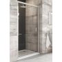 Ravak Blix BLDP2-110 drzwi prysznicowe 110 cm przesuwne biały/szkło przezroczyste 0PVD0100Z1 zdj.1