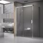 Ravak Matrix MSDPS-110/80 L kabina prysznicowa 110x80 cm prostokątna lewa biały/szkło przezroczyste 0WLD4100Z1 zdj.1